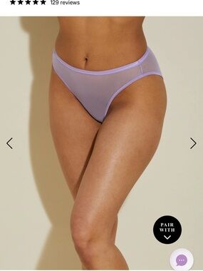 NWT Cosabella Sheer High-Cut Bikini Panty